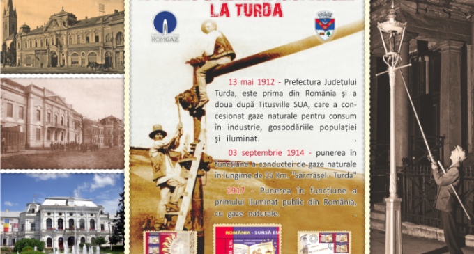 Știați că Turda a fost primul oraș din Europa alimentat și iluminat cu gaze naturale, în anul 1917?