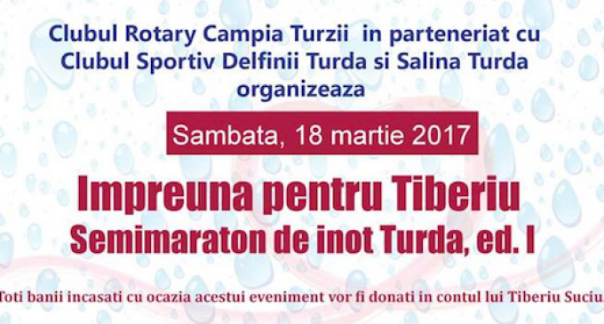 Impreună pentru Tiberiu: Semimaraton de înot – TURDA, ediția I, 18 martie 2017