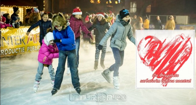 Cadou de Dragobete din partea Primăriei Turda: Accesul GRATUIT la patinoarul din Parcul Central