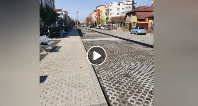 VIDEO: Parcarea de pe strada Gh. Barițiu din Câmpia Turzii a fost finalizată