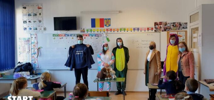 Dino, Croco și Unicornia au întâlnit 750 de copii din Turda în cadrul proiectului #SufletDeCopil organizat de AMoS ED and Da Vinci