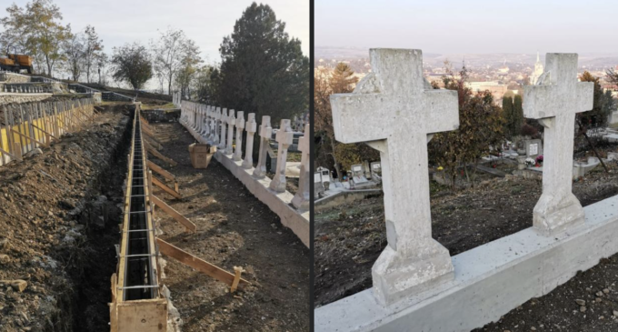 Matei Cristian: Continuăm proiectul de modernizare a parcelei eroilor români din Cimitirul Eroilor