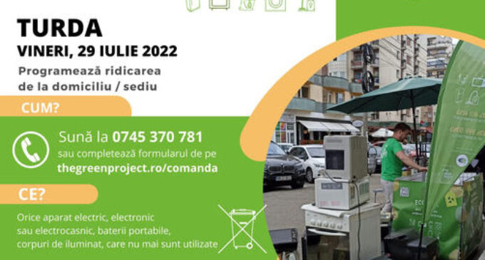Campanie de colectare deșeuri de echipamente electrice și electrocasnice la Turda! Ridicare de la DOMICILIU cu programare telefonică.