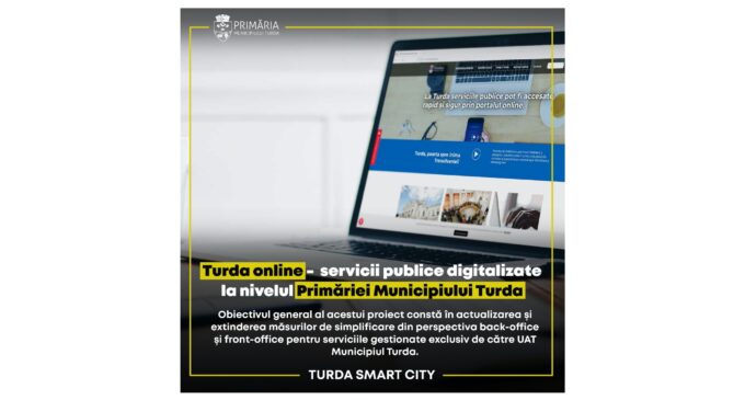 Matei Cristian: Licitația pentru prima parte a proiectului „Turda online – servicii publice digitalizate la nivelul Primăriei Municipiului Turda” a fost finalizată cu succes!
