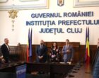 Ceremonie de depunere a jurământului pentru noul subprefect al Județului Cluj, Florentin Burz